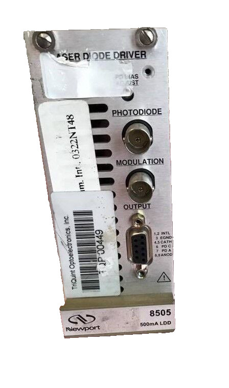 Newport Model 8505 Laser Diode Driver Module, 500 mA USED.