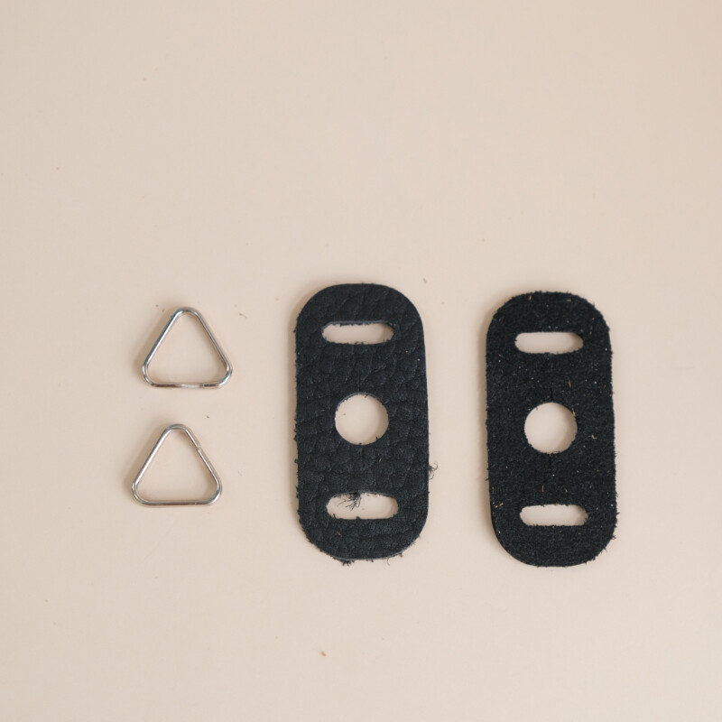 Handmade Cowhide Protector Cover Pad Lug Camera Straps Triangle Split Ring Hook