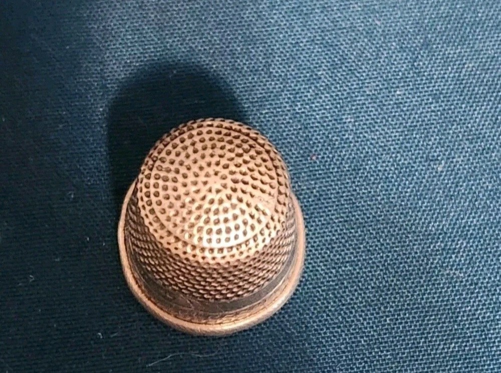 Antique Sterling Silver Thimble Size 7 (Unknown Maker Mark)