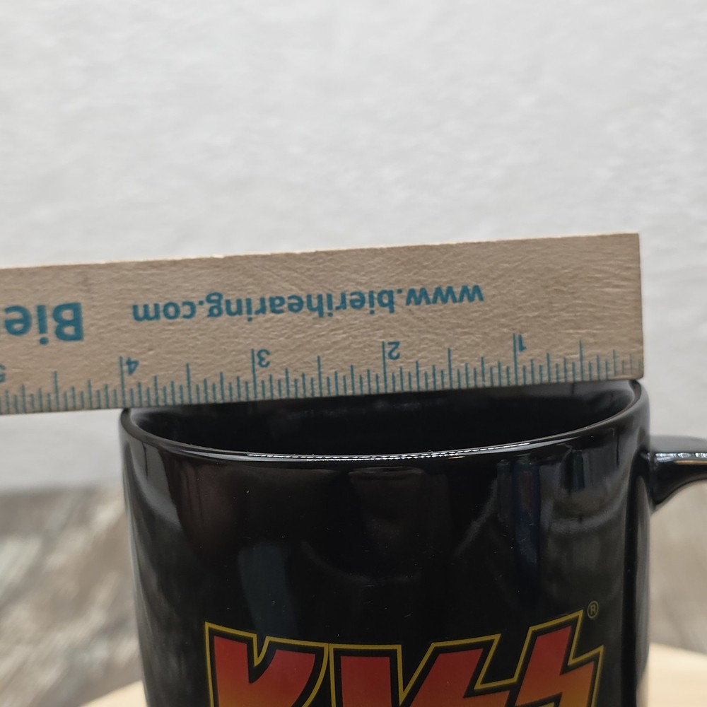 2013 Kiss Catalog Lta. Graphic Black Coffee Mug -2 Sided