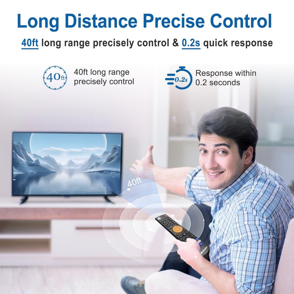 Replacement Learning Bluetooth Voice Remote Control fit for black metallic