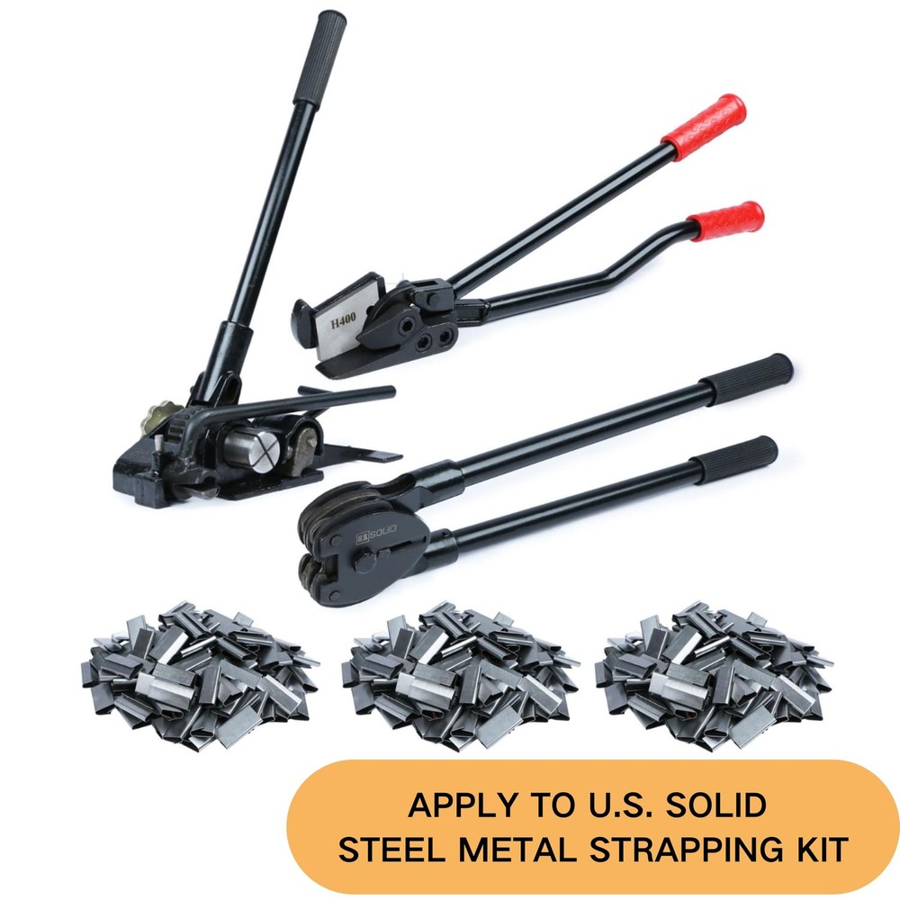 500PCS Packaging Strapping Push Type Closed Seals for 3/4" Width By U.S. Solid