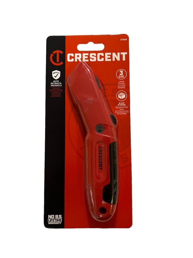 Crescent Auto-Retracting Safety Knife (CTKAR)
