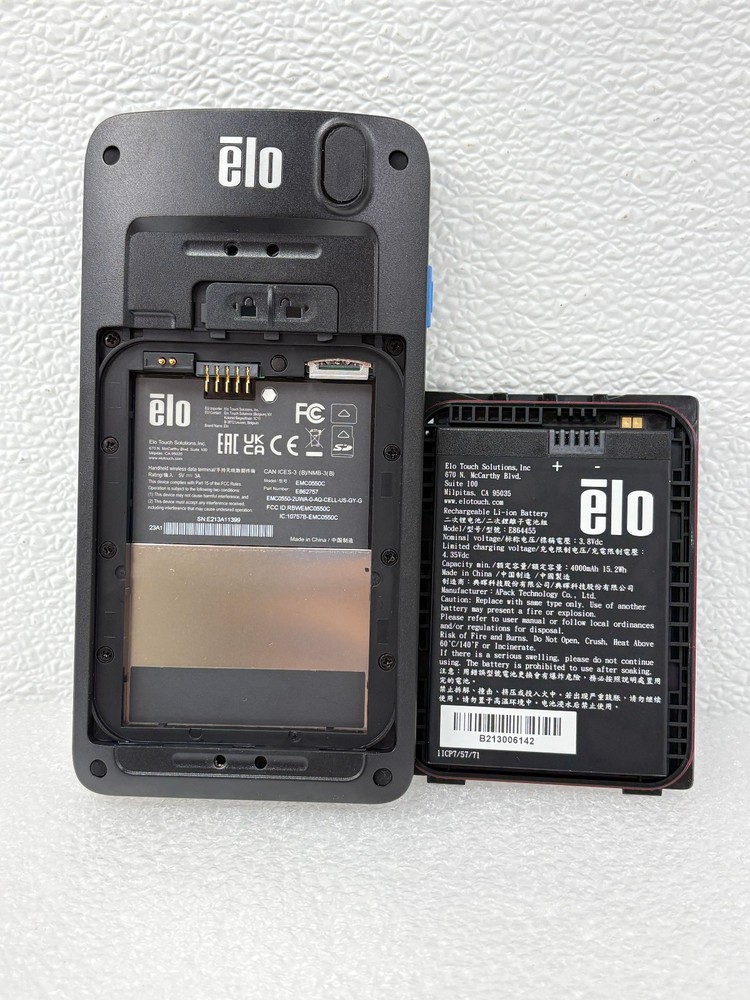 USED | Elo EMC0550C / E862757 Android Mobile Computer Handheld Scanner w Battery
