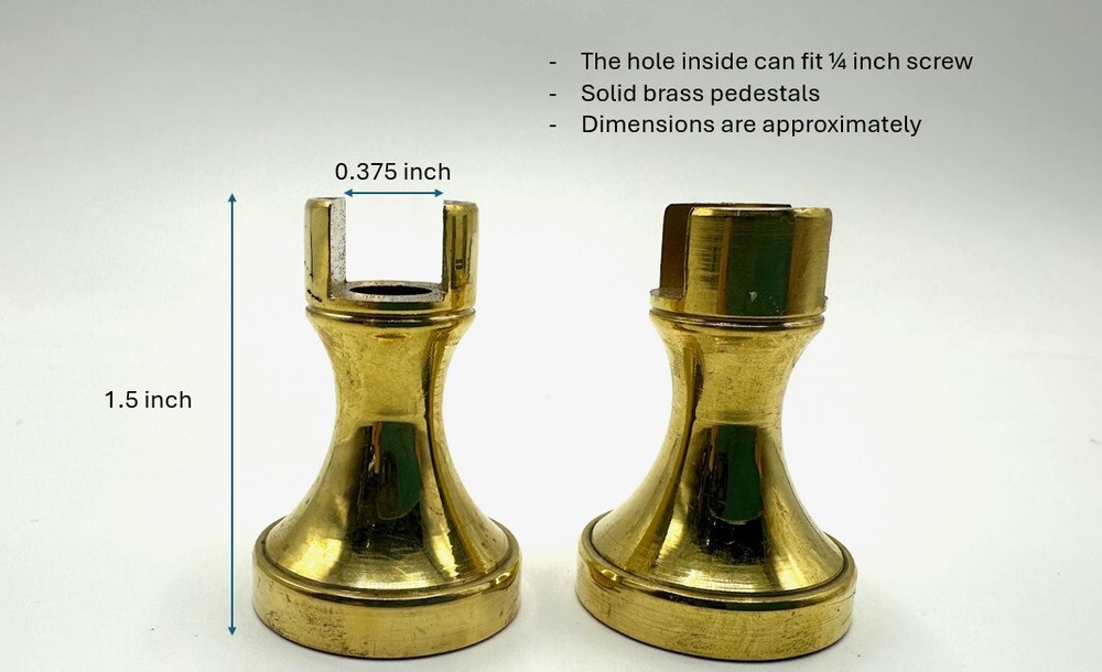 Solid Brass Pedestals 01 Pair for Large Ship/Boat Model