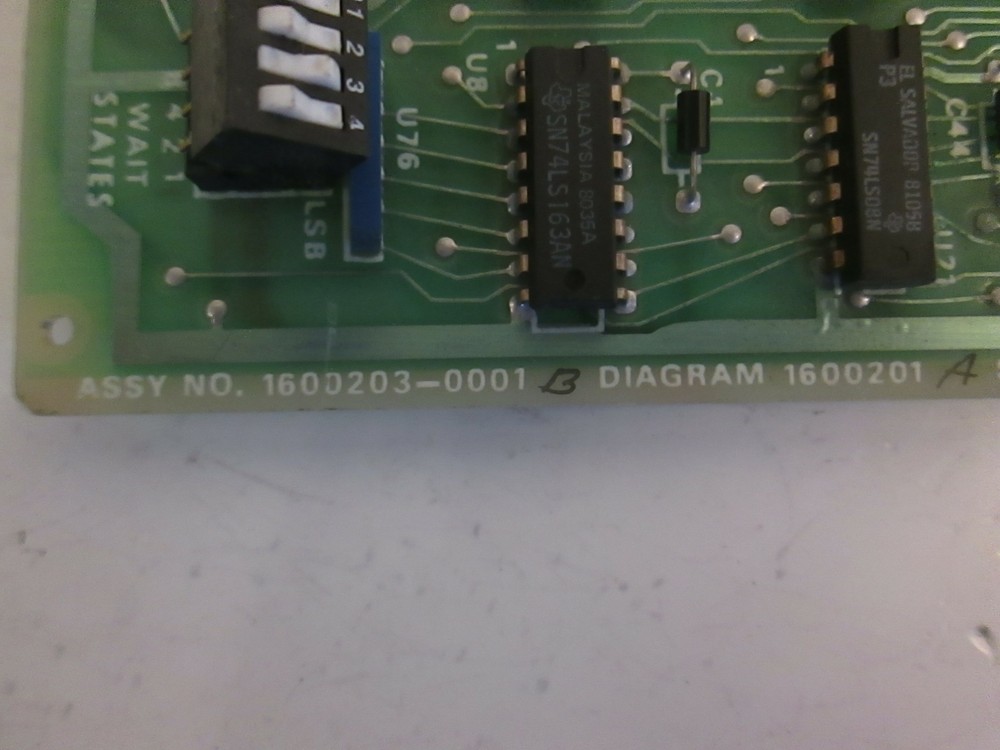 Texas Instruments TM990/204, Non Volatile Ram PCB, Working When Removed