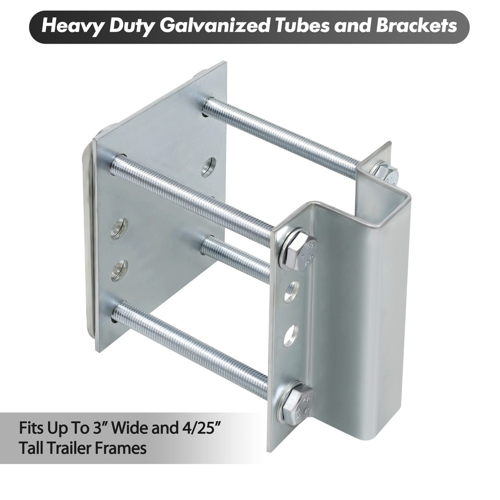 Heavy Duty Roller Guide On System 97° Angle Boat Trailer Mount Kit