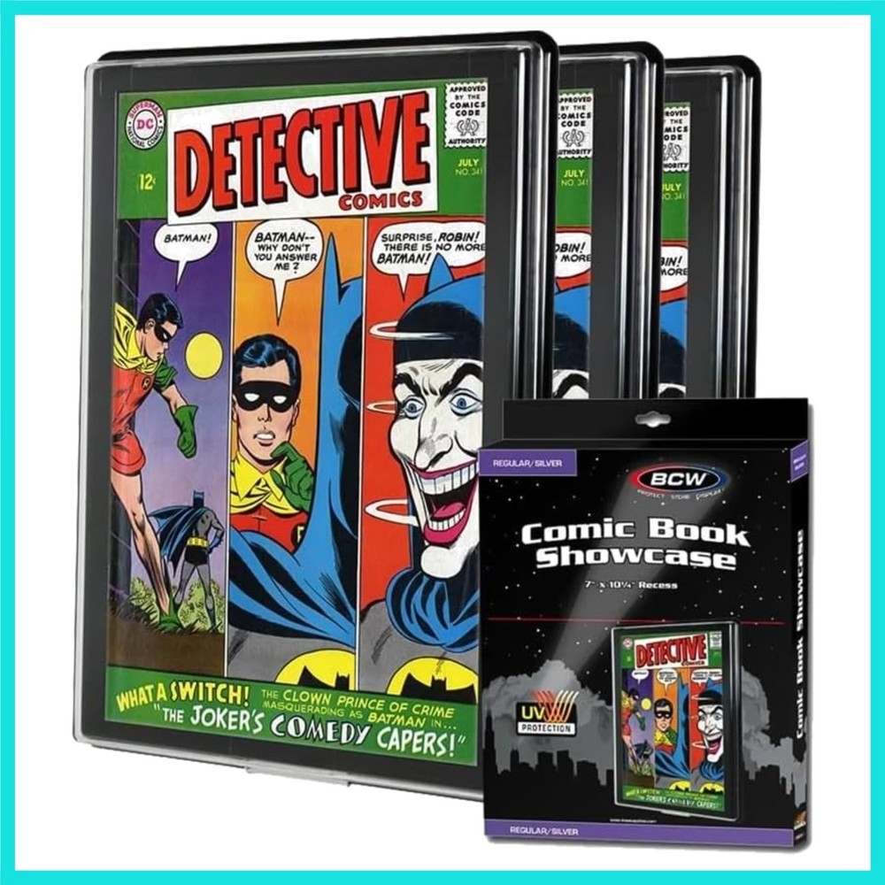 Comic Frame with UV Protection | Display Case Showcase | Silver Age, 3 Pack