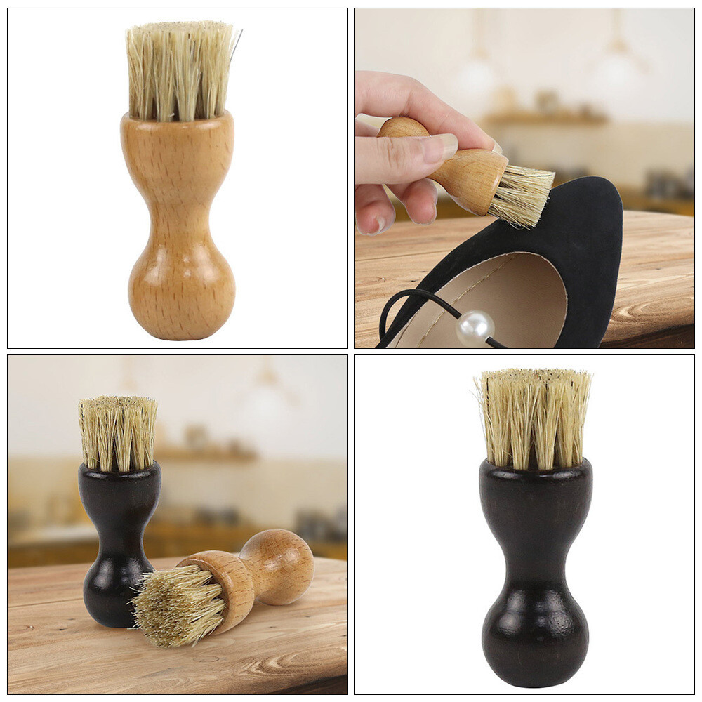 4PCS Practical Shoes Brush Boot Polish Applicator Boot Applicator Brush