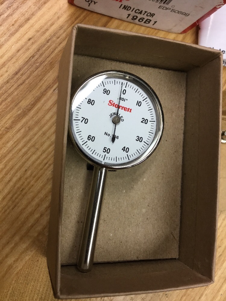 Starrett 196B1 Universal Dial Indicator, Back Plunger