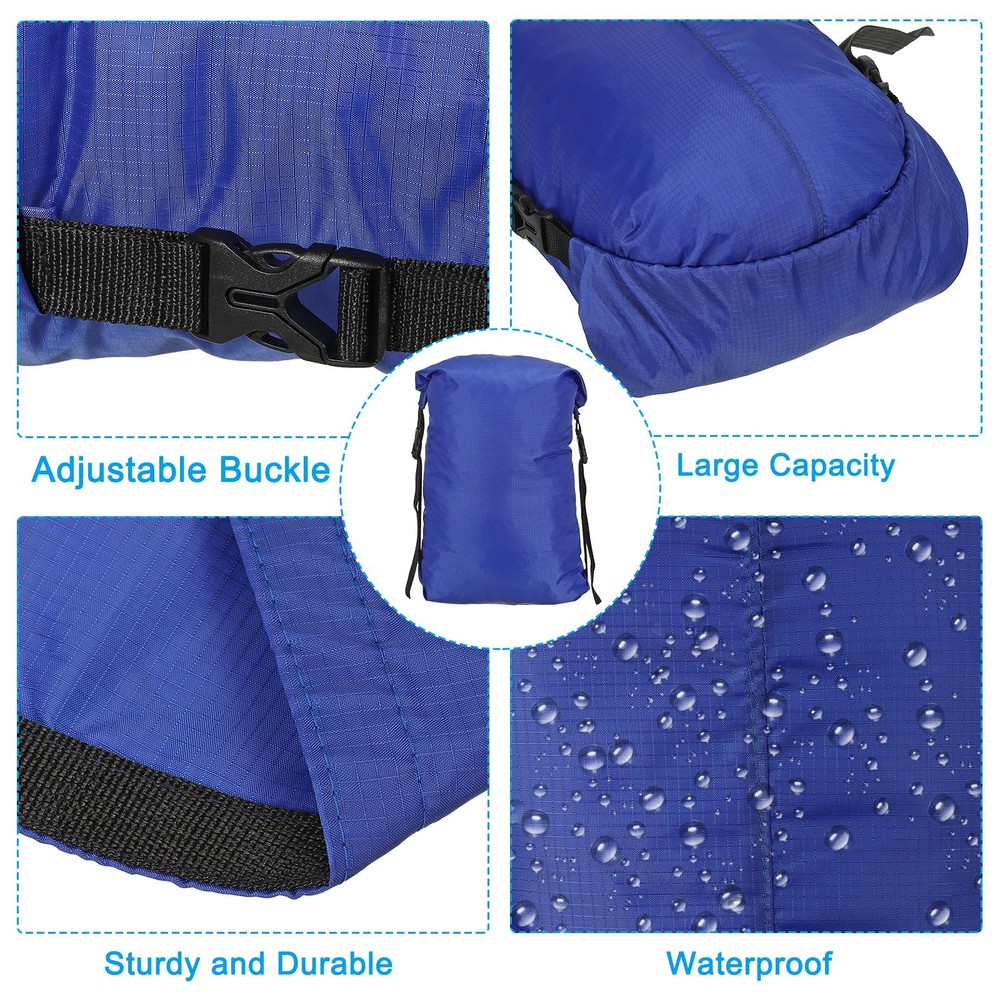 Compression Stuff Sack, S Waterproof Sleeping Bag Storage Sack, Blue