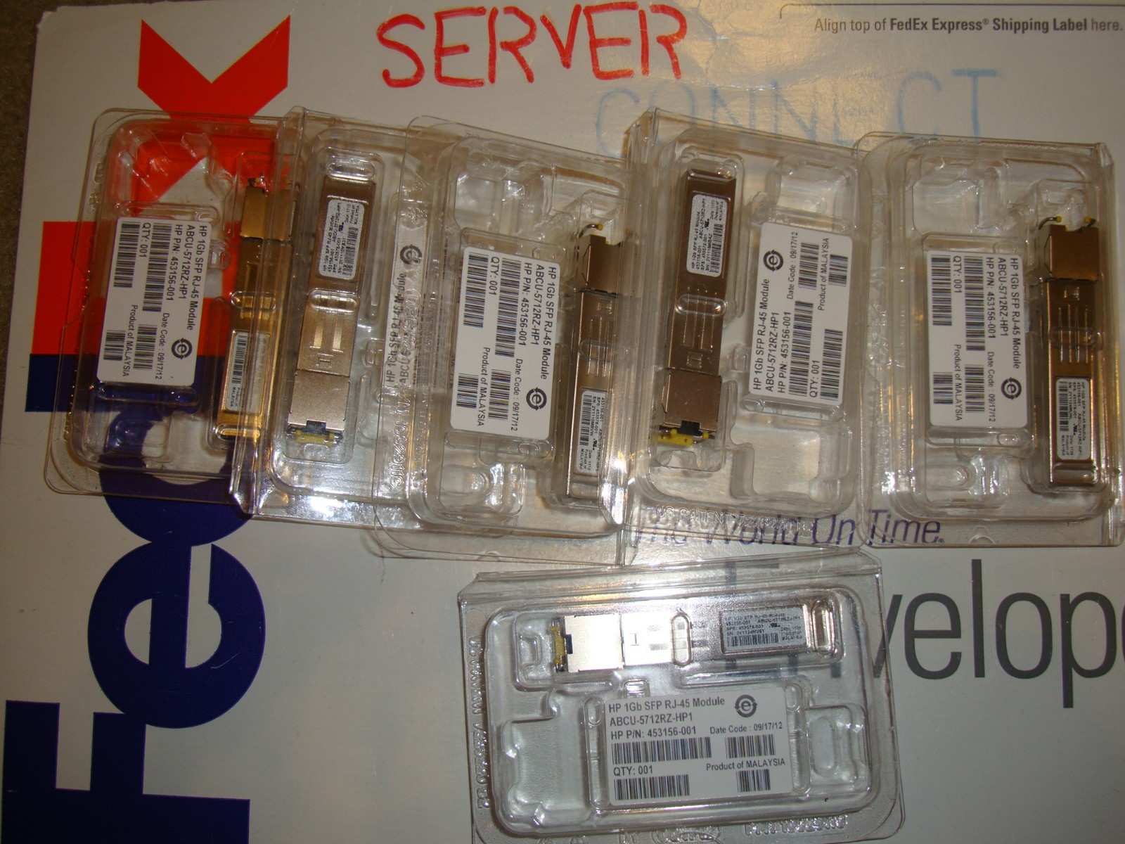 453154-B21 453578-001 453156-001 HP VIRTUAL CONNECT 1Gb RJ-45 SFP