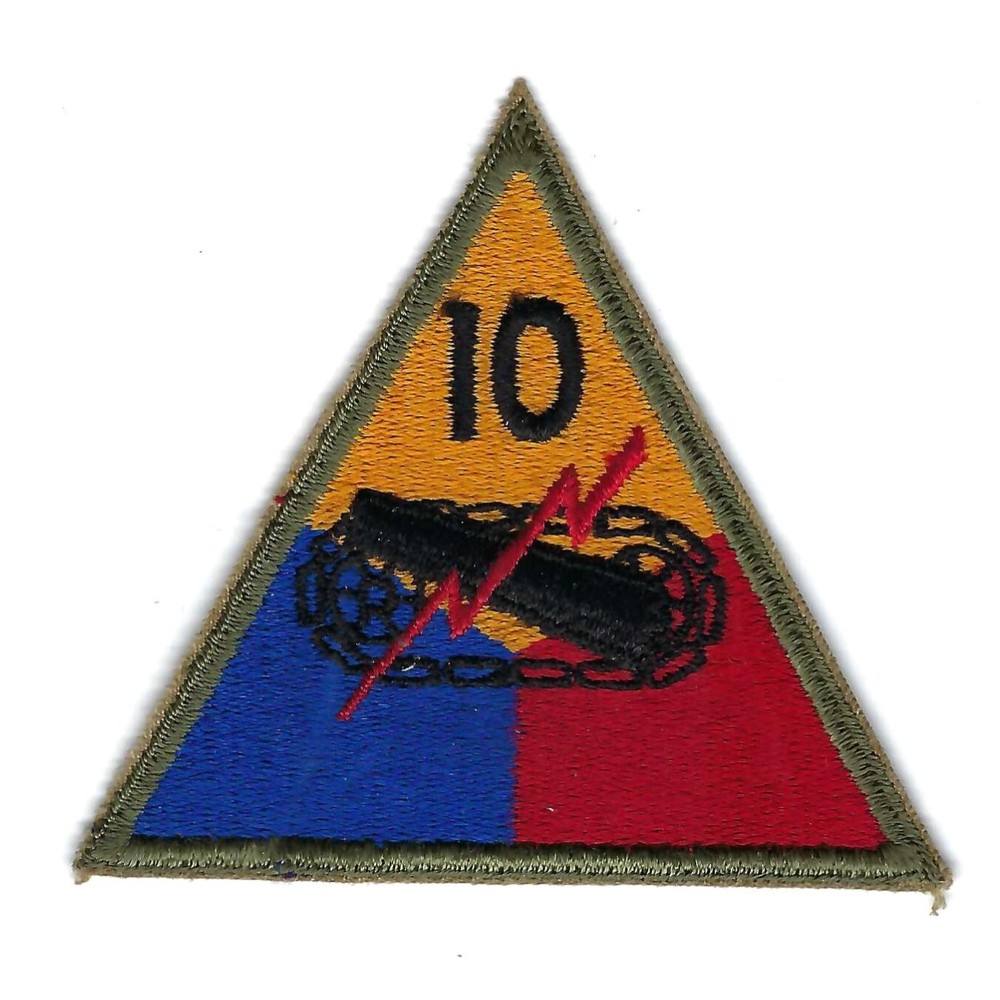 ORIGINAL WW II 10th ARMORED DIVISION PATCH patch