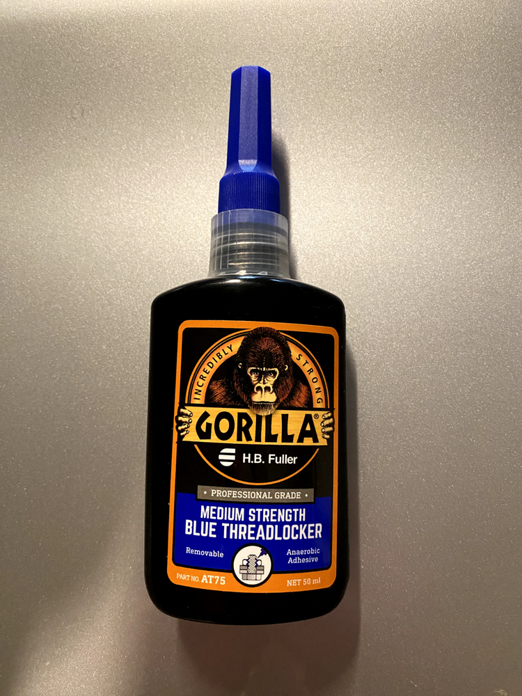 Gorilla Pro® AT75 MEDIUM BLUE Threadlocker 50ml bottle