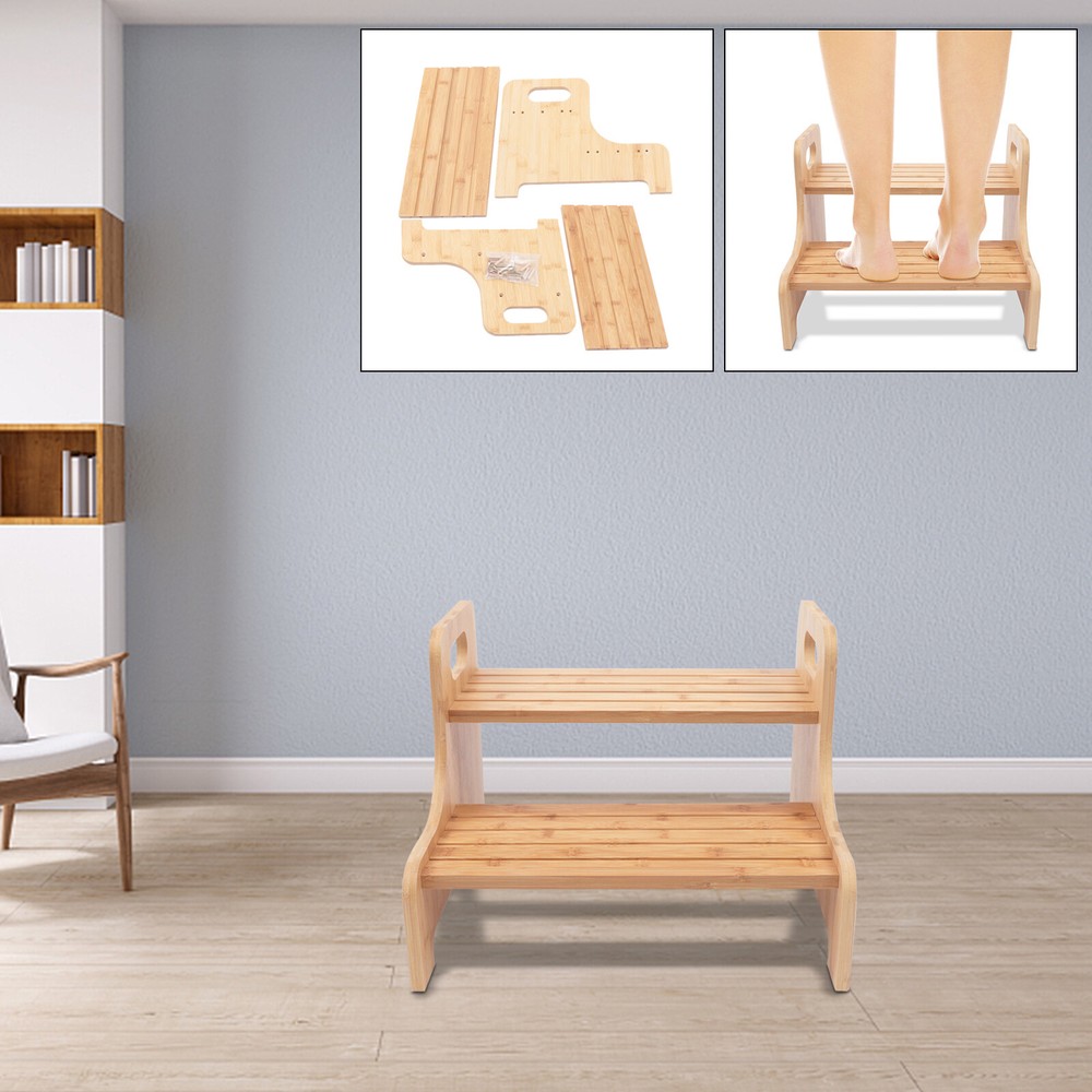 Two Steps Stool Bath Elderly / Child Stair Ladder Benches High Beds Steps Stool