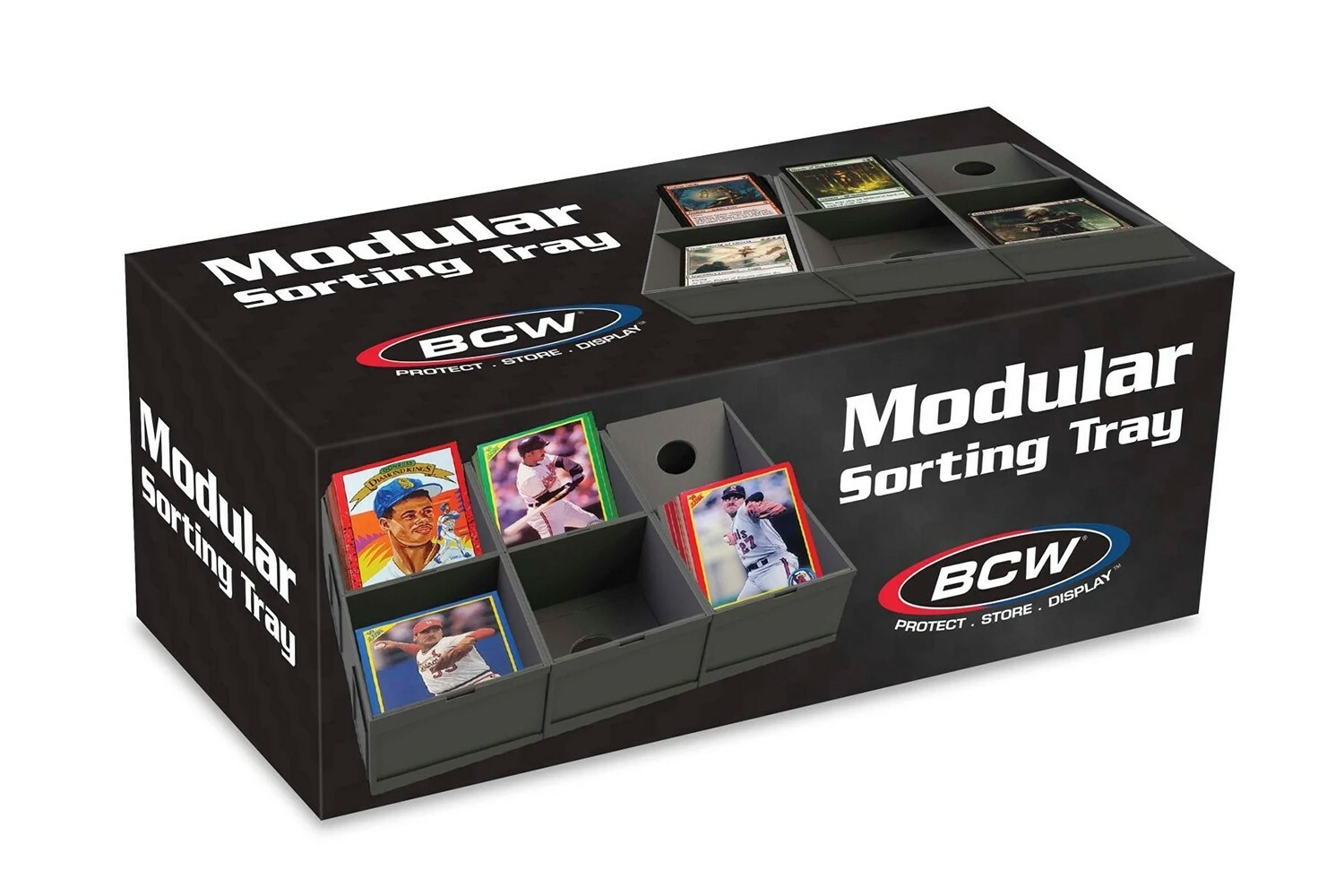 BCW Cards Sorting Tray Modular For Sport & Gaming Hold Toploader Sleeves Magnets
