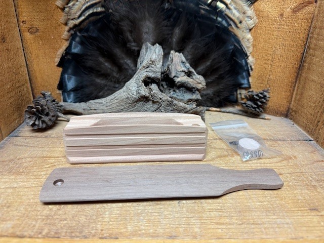 1 - 6" Dugout Cedar Box Call Kit w/ Walnut Lid Unfinished