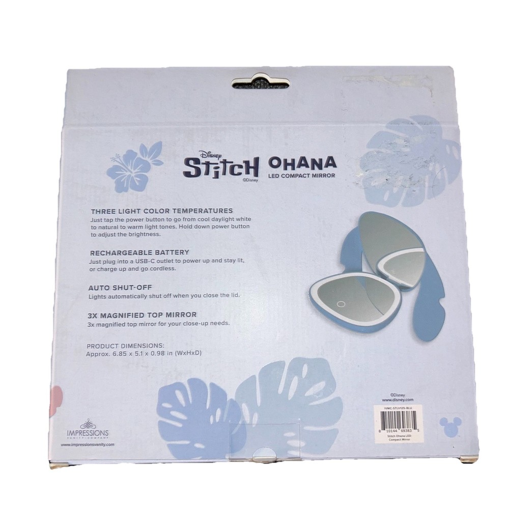 Disney Stitch Ohana LED Compact Mirror