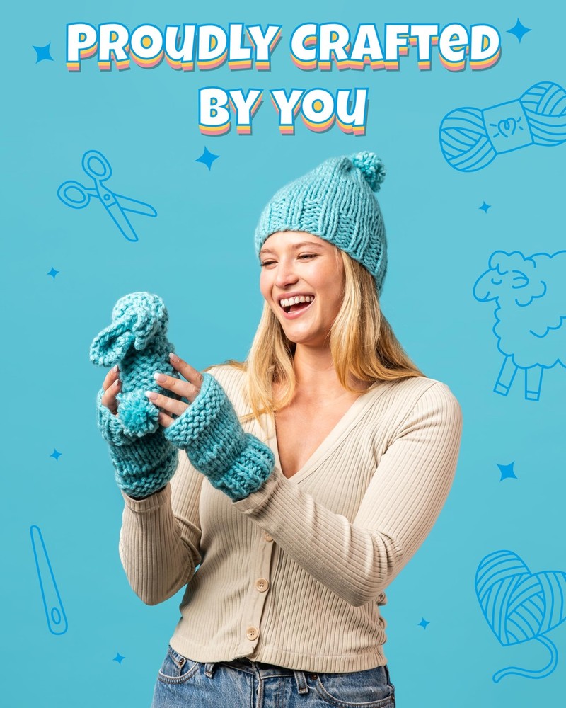 Complete Knitting Kit for Beginners - Learn to Knit Kit with Knitting Accesso...