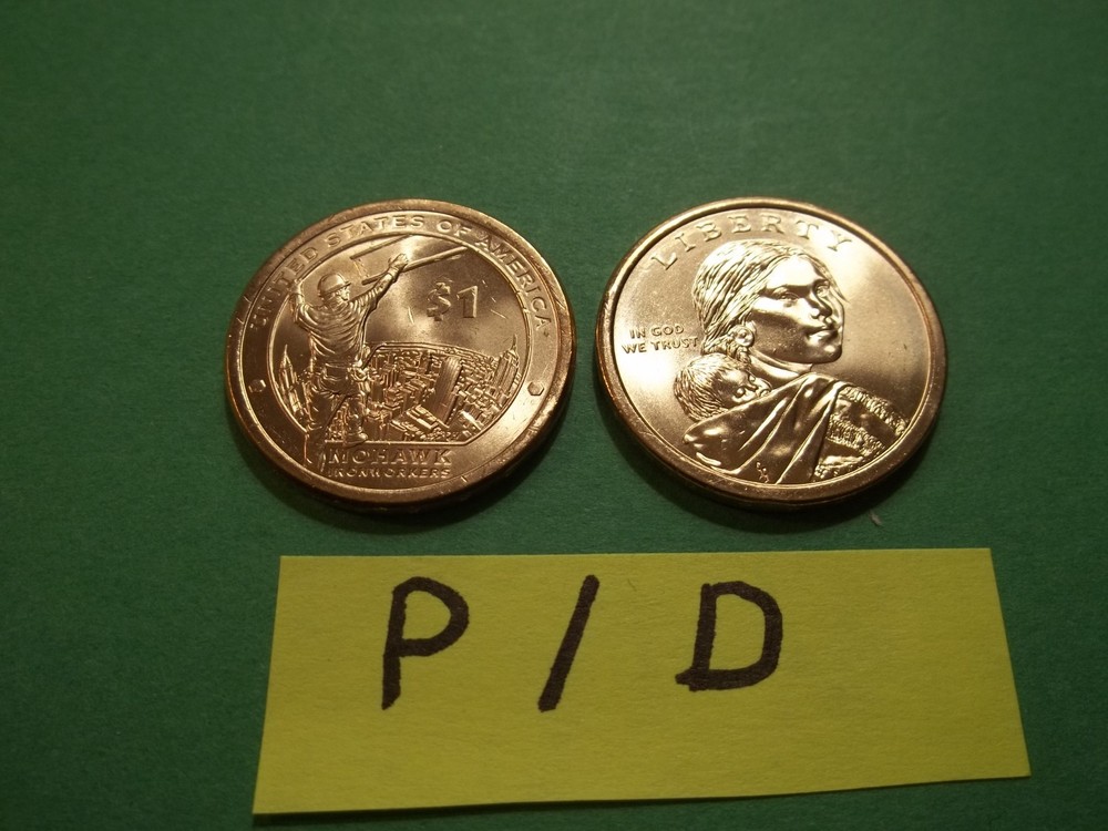 Native American Dollar Set  2015  P, D Unc.