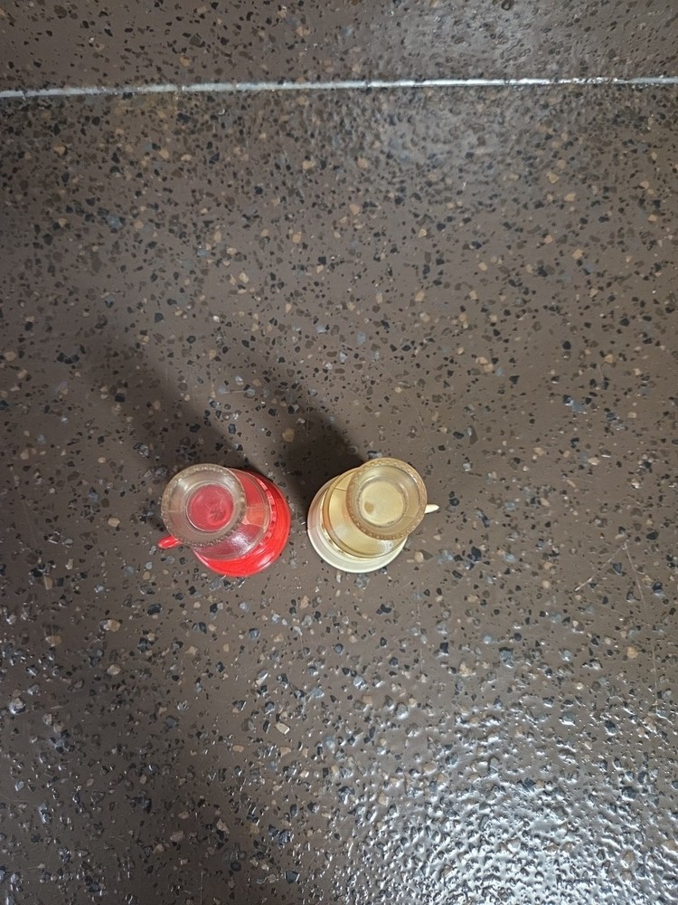 Antique Plastic Mini Railroad Lanterns 3" (2) Dollhouse