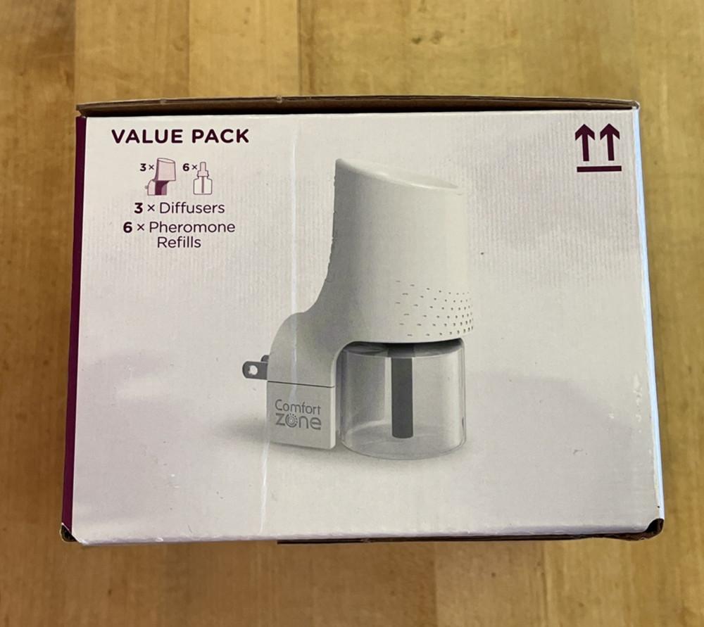 Comfort Zone Multi-Cat Calming Kit Value Pack (3 Diffusers, 6 Refills) - NEW