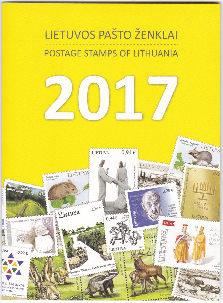 Lithuania Official Stamp Year Set 2017, MNH