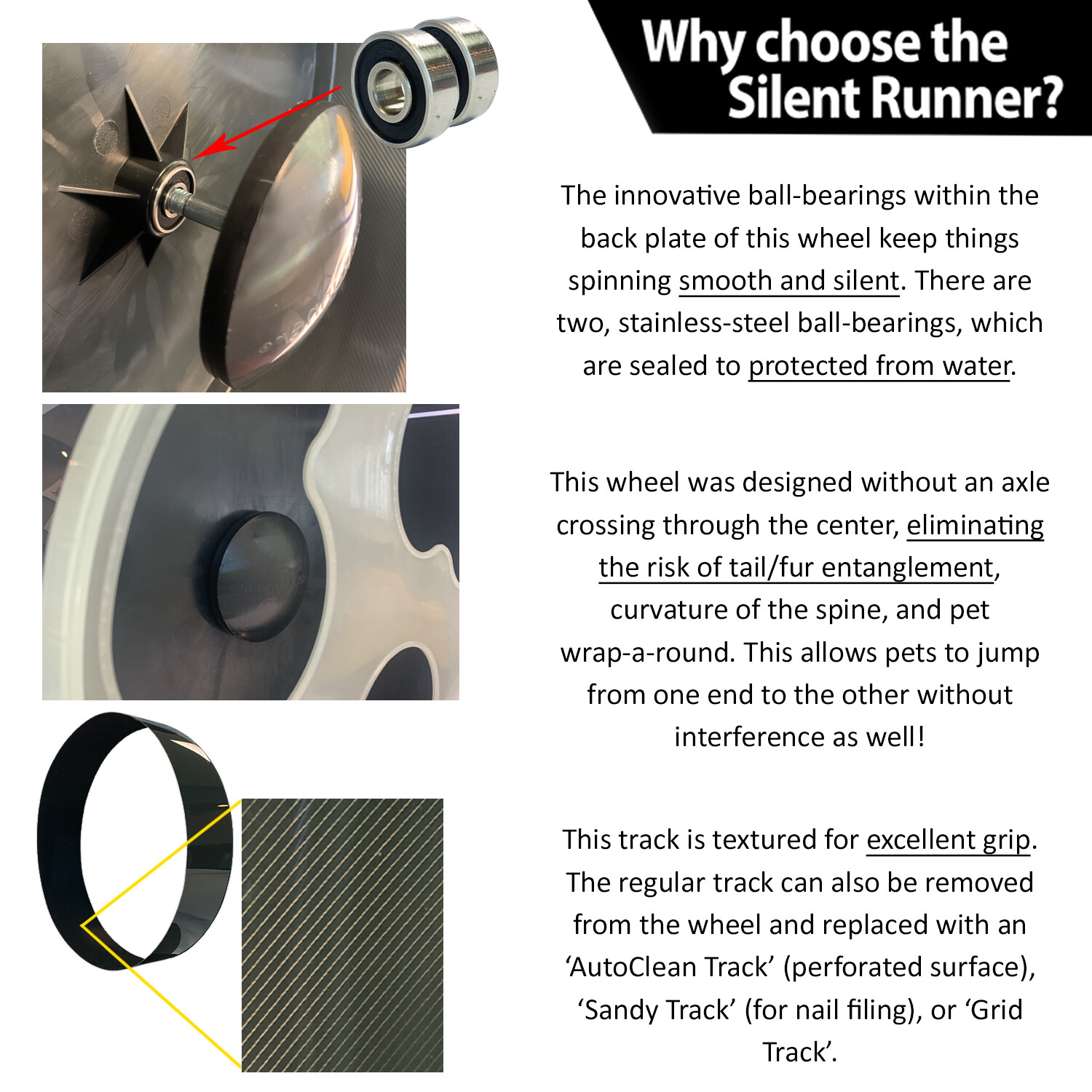 Silent Runner Glow Wheel 12" + Autoclean Track + Sandy Track + Cage Attachment