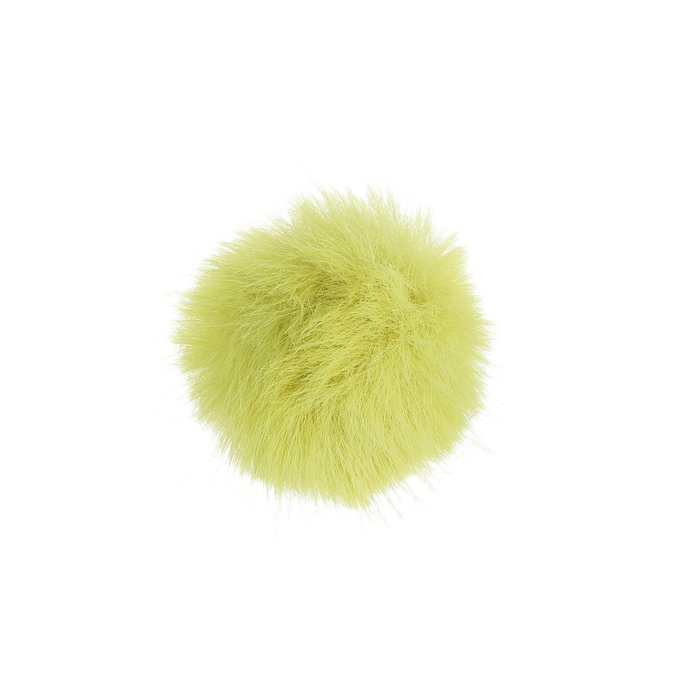 Furry Microphone Windscreen 5mm x 55mm for Microphone Yellow 1 Pack