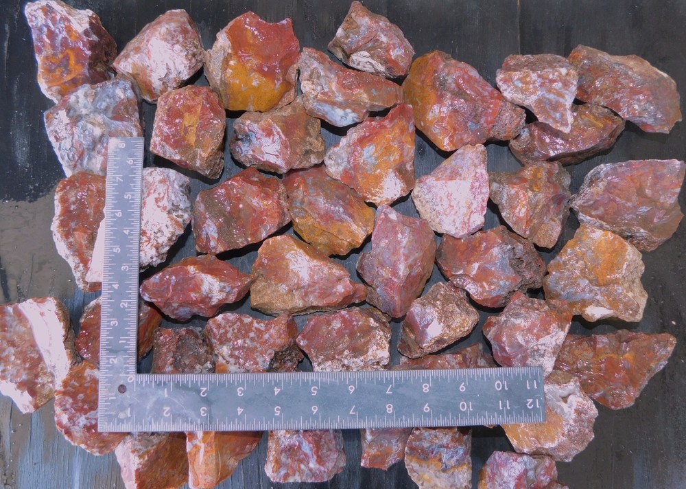 San Carlos Agate natural lapidary cabbing tumbling rough from Mexico