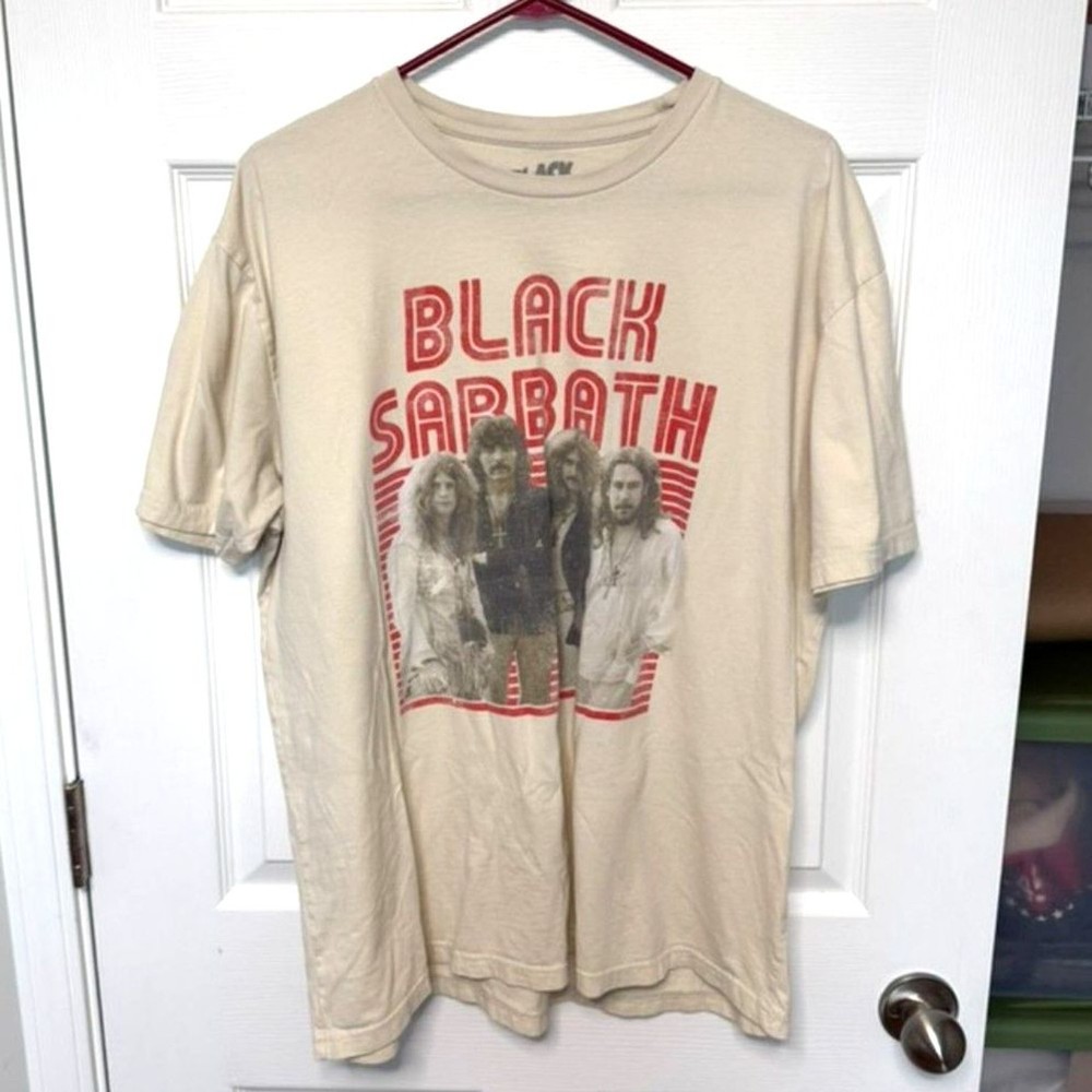 USED: Tan Black Sabbath T-Shirt Men's XXL, no stains