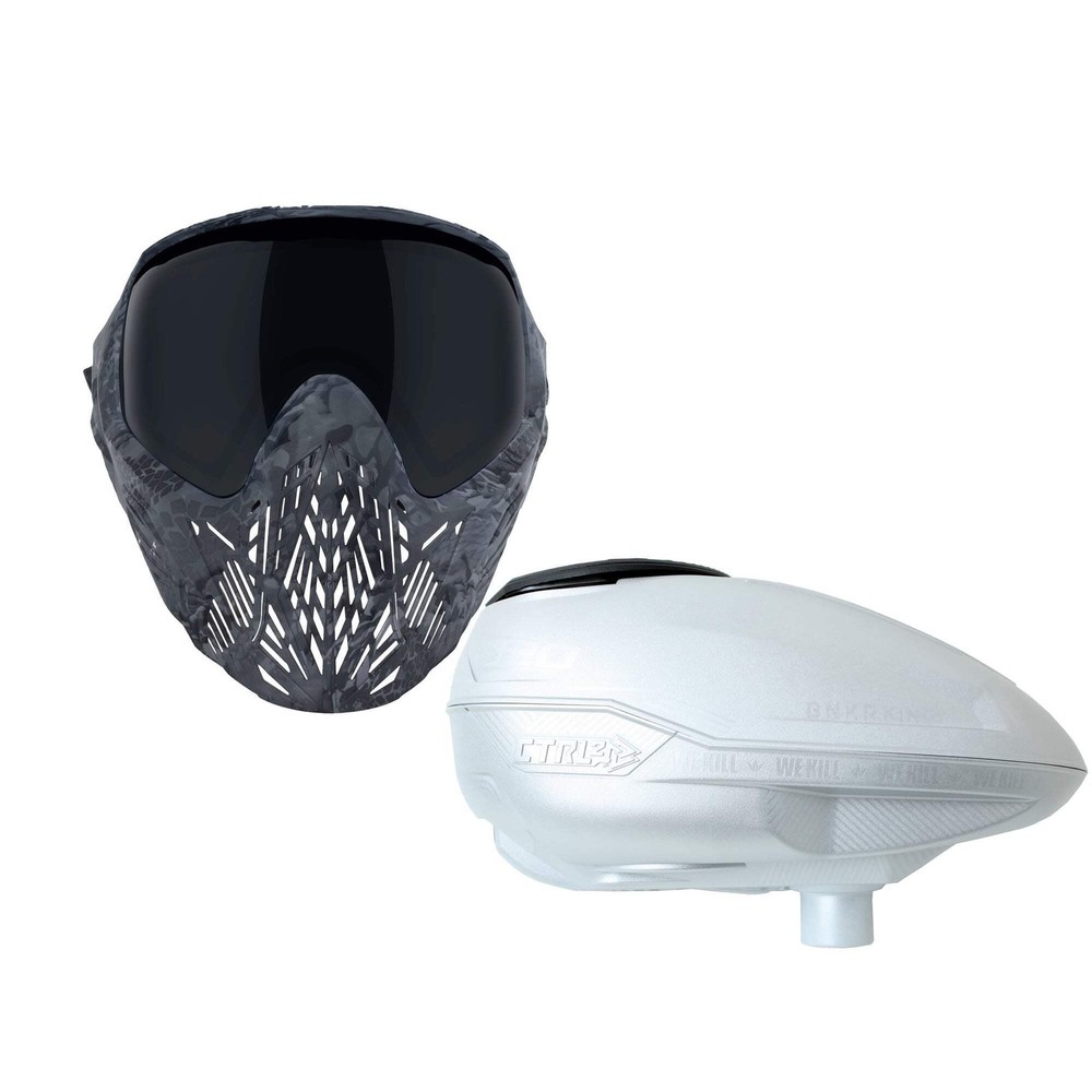 Bunkerking CMD & CTRL2 Killer Combo Goggle + Loader - Black Highlander / Pure (D