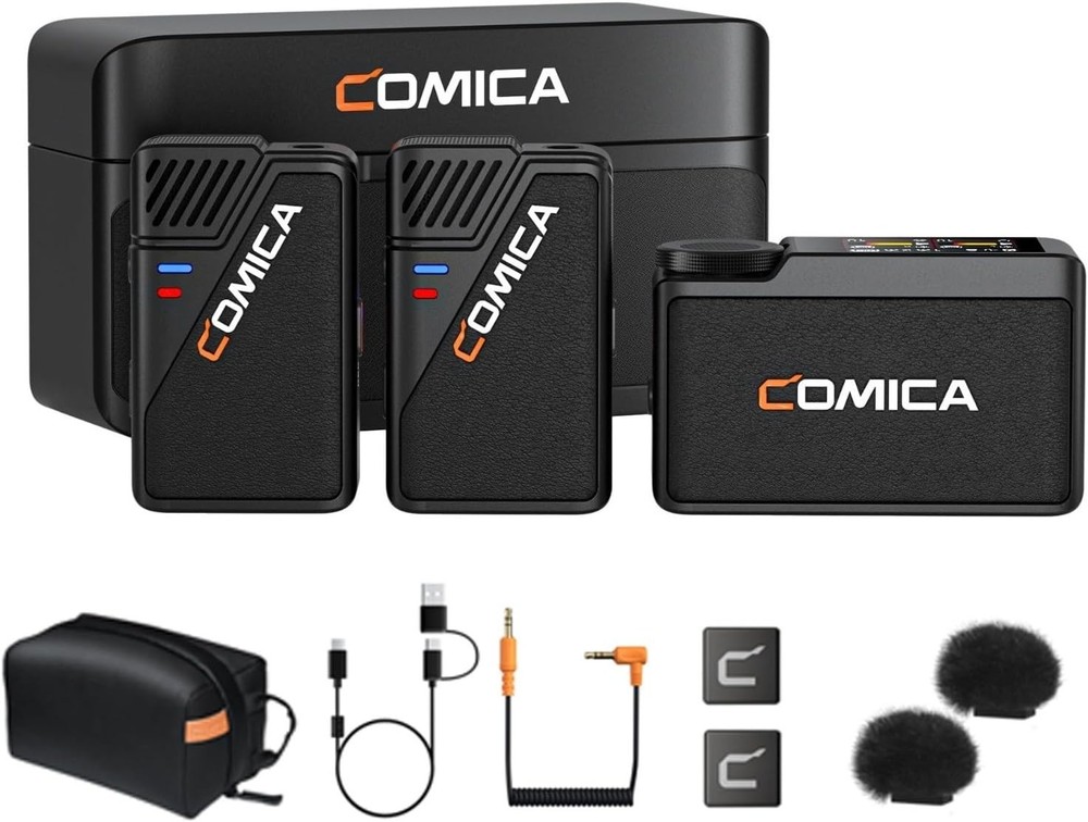 COMICA BooMax Wireless Lavalier Microphone 32Bit Float Bluetooth onboard Storage