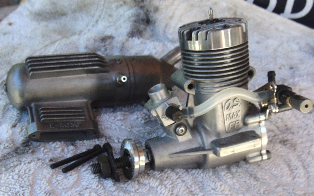 OS FP 40 RC Model Airplane Engine, cleaned