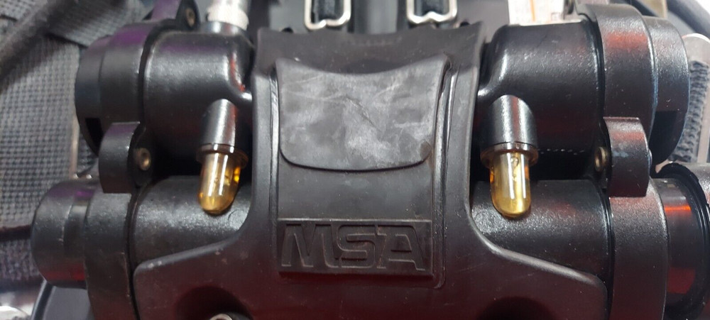MSA Firehawk M7 SCBA Harness + Ultra Elite MSA Mask + Comms