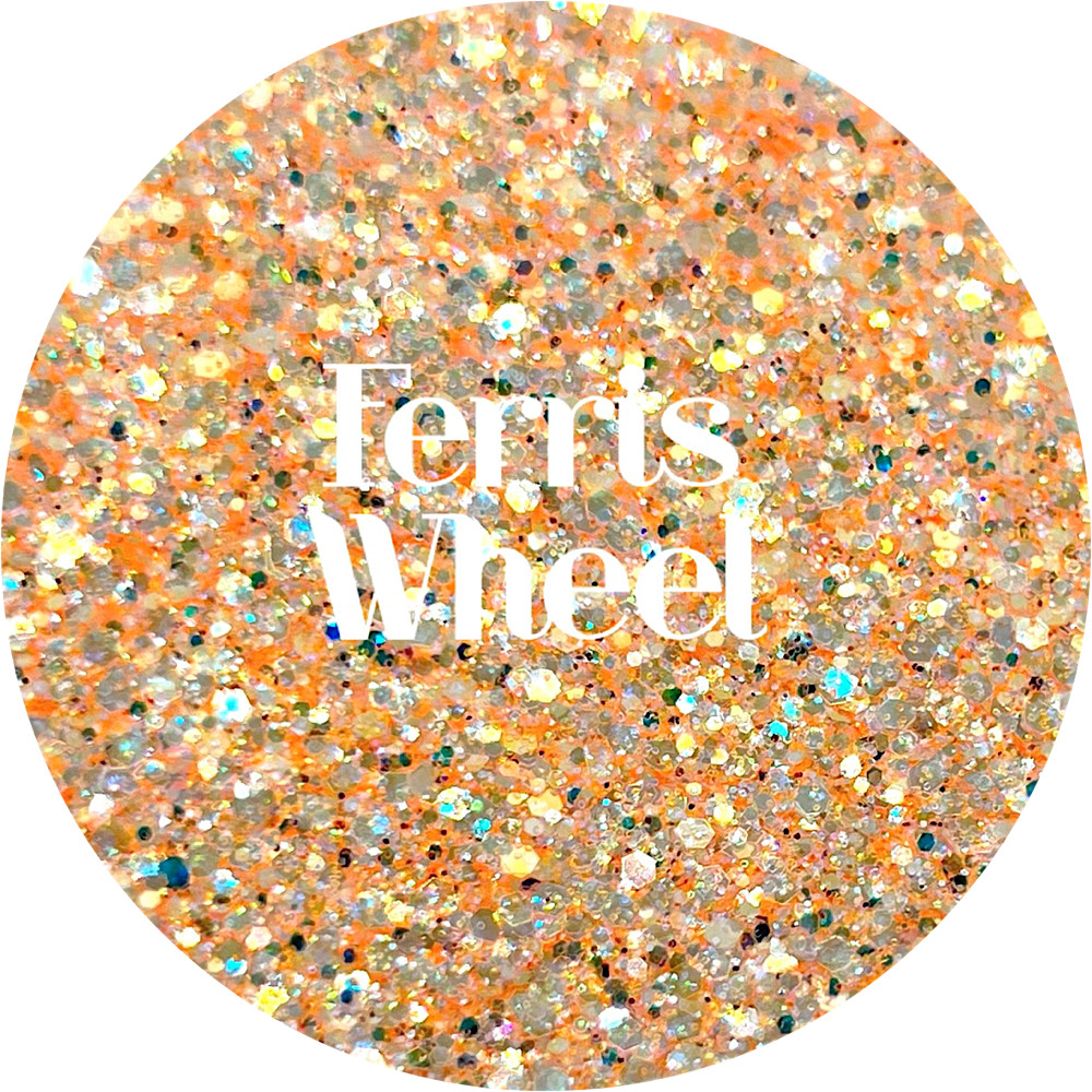 Premium Polyester Glitter - Orange High Sparkle Mix