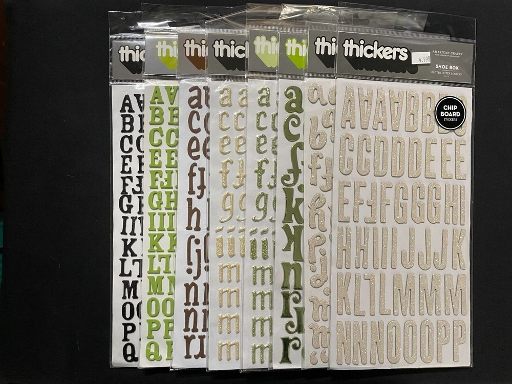 AMERICAN CRAFTS ASSORTED THICKERS ALPHABETS