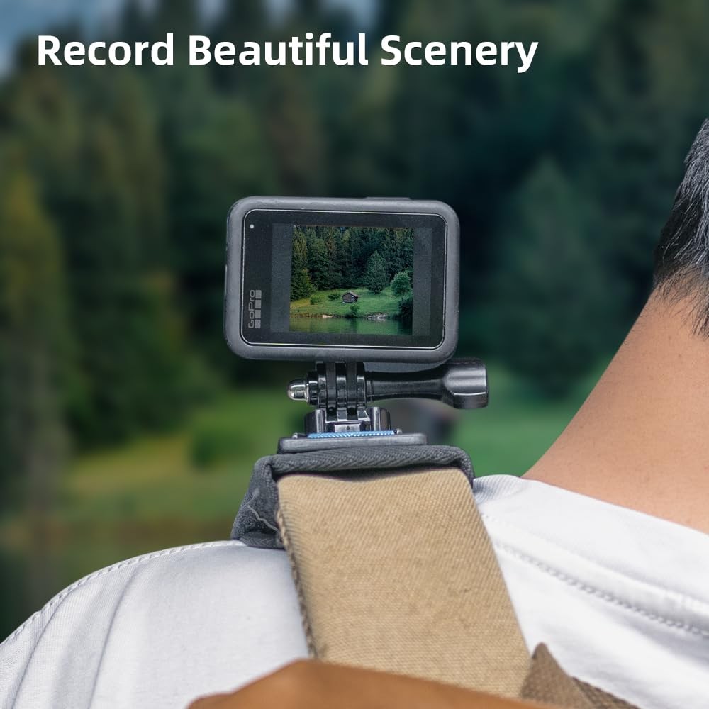 SKEZN Backpack Shoulder Strap Mount Camera with 4.3*2.8*2.2 in, Black1