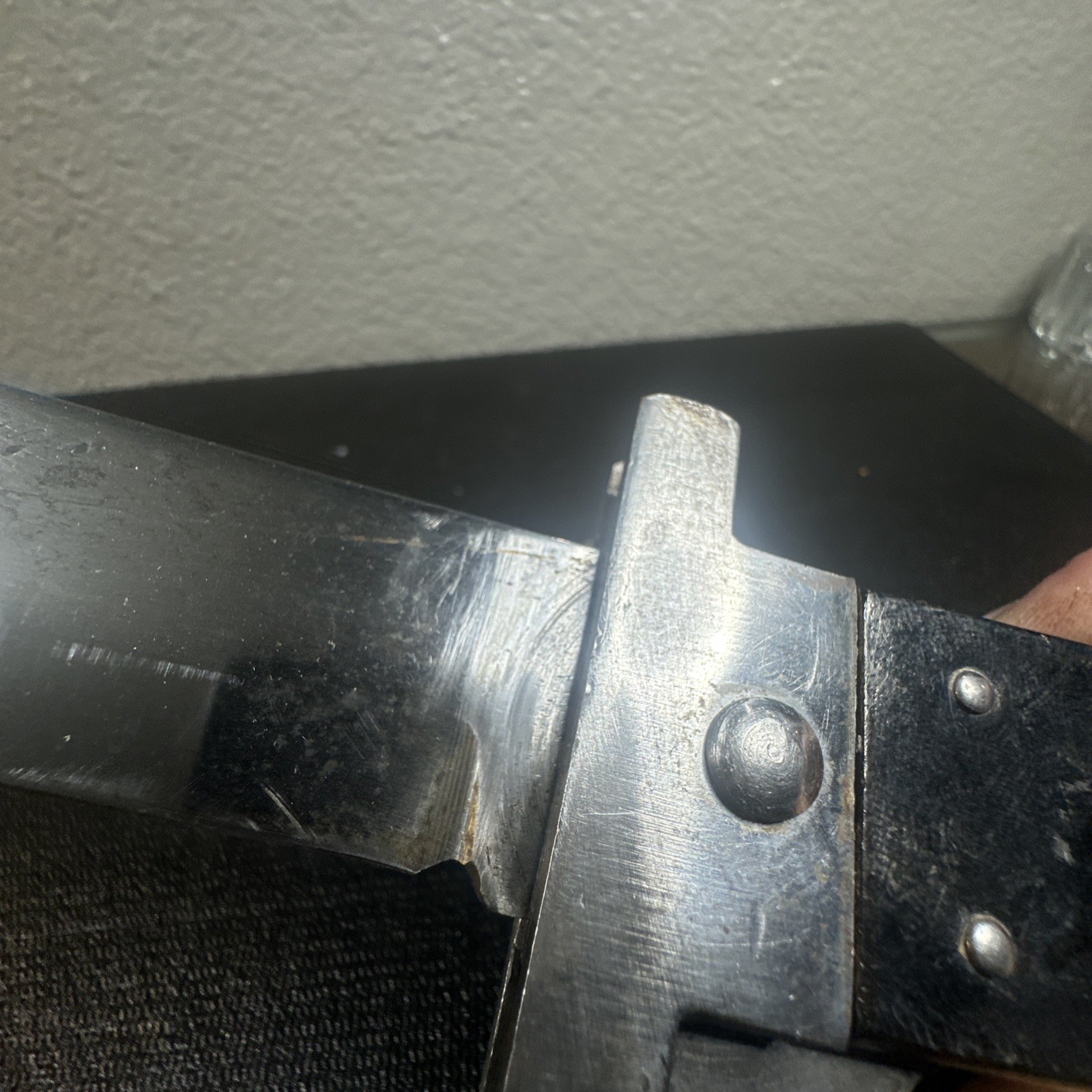 WWII US AAF Cattaraugus U.S.A.Folding Survival Machete Pilots Bolo W/guard