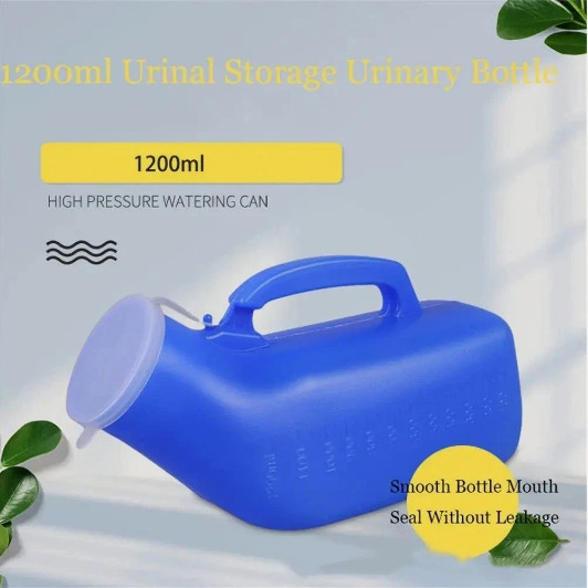 1200ml Unisex Travel Urinal Bottle Portable Car Camping Pee Container