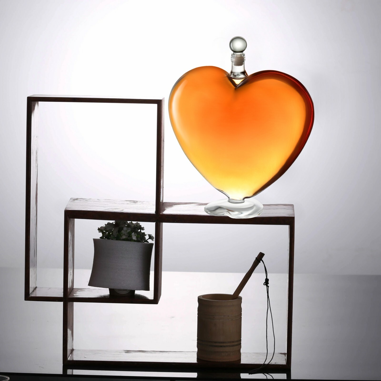 The Diamond Glassware Heart Decanter.