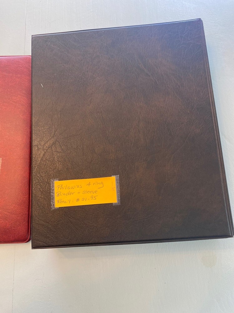 Philswiss 4 Ring Stamp Binder & Sleeve & USSR Binder Bundle