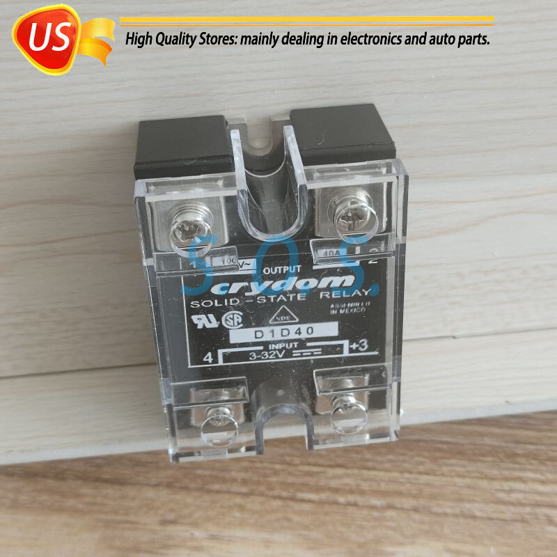 2 PACK For Crydom D1D40 Solid State Relay Module Supply 3-32V 40A Free Shipping