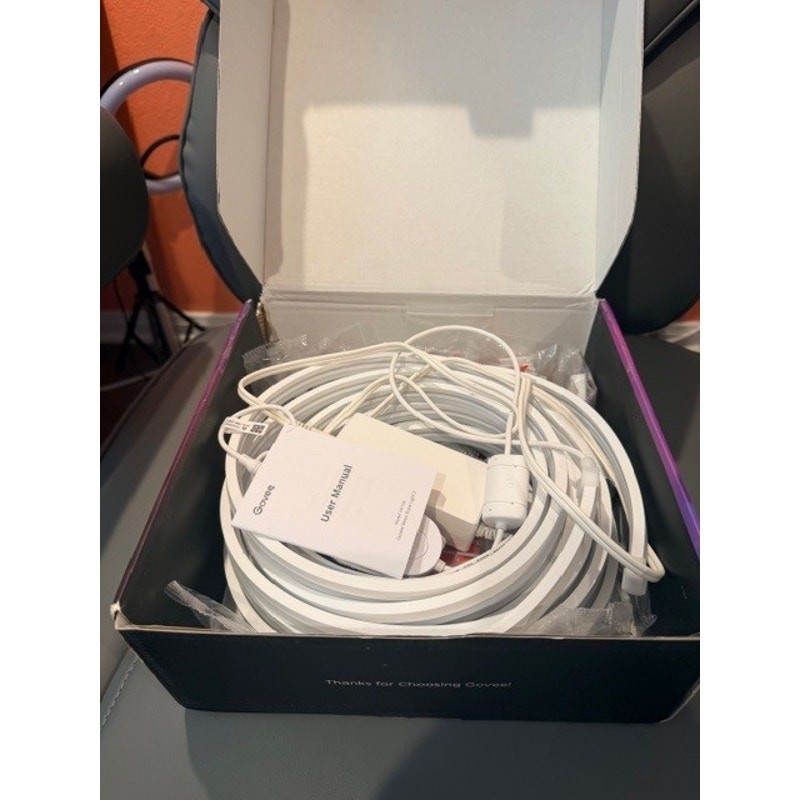 Govee Neon Rope Light 2 32.8ft Smart LED RGBIC Strip Alexa Google Wall Light