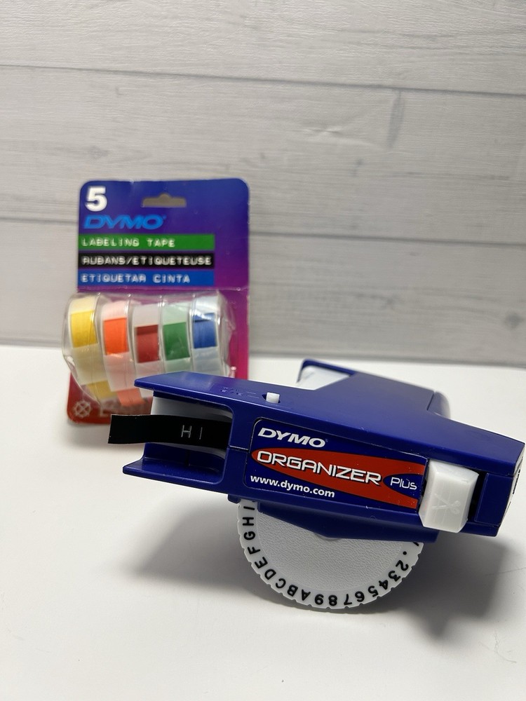 Dymo Organizer Plus Label Maker Plus 5 Extra New Rolls Esselte Multi Colors