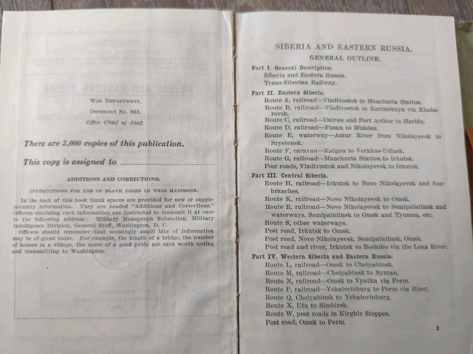 American Expeditionary Force 1918 Siberia and Eastern Russia Maps & Docs Part I