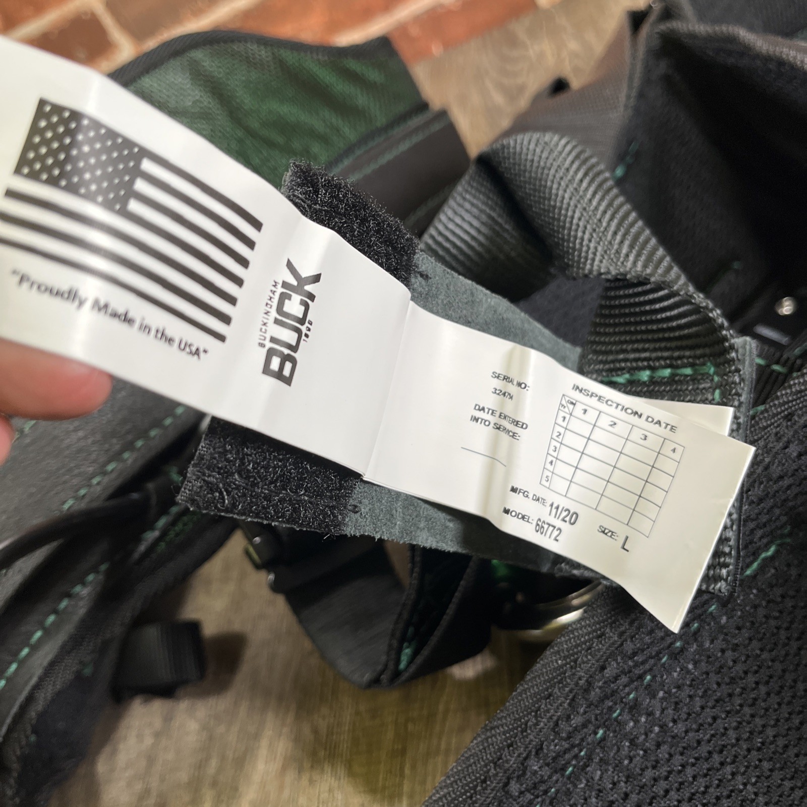 Buckingham S1 Safety Harness 66772 Size Large, Rope Access, New **Read Descrip!