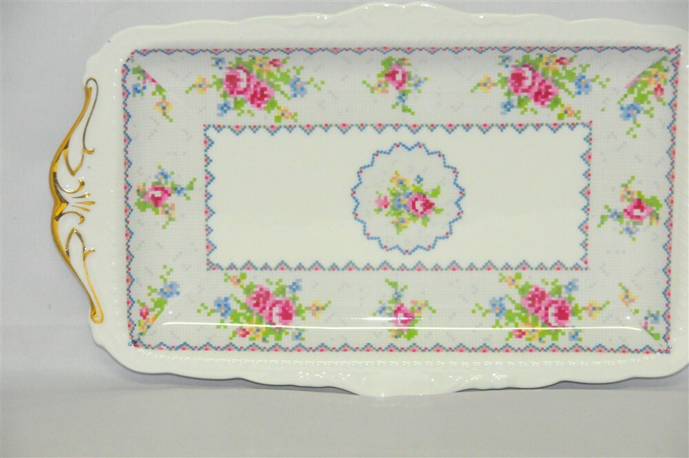 Royal Albert Petit Point Sandwich Platter/ Tray