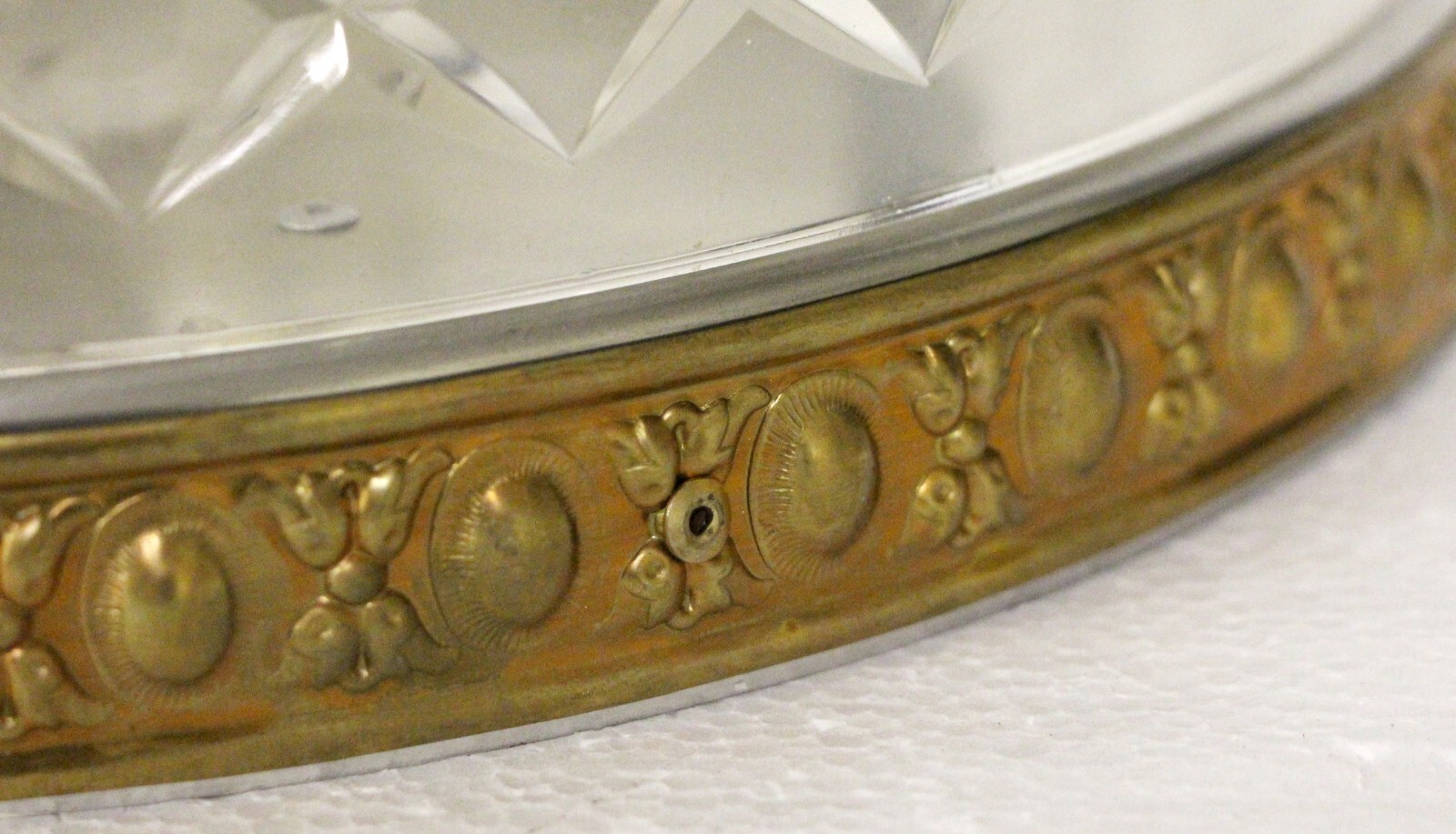 Waldorf Astoria Crystal Flush Mount Pineapple Finial Light Fixture