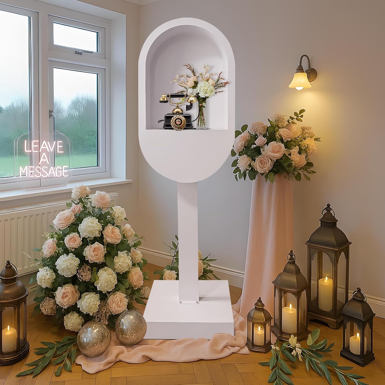 Audio Guest Book Stand Phone Booth Box for Wedding Party Video